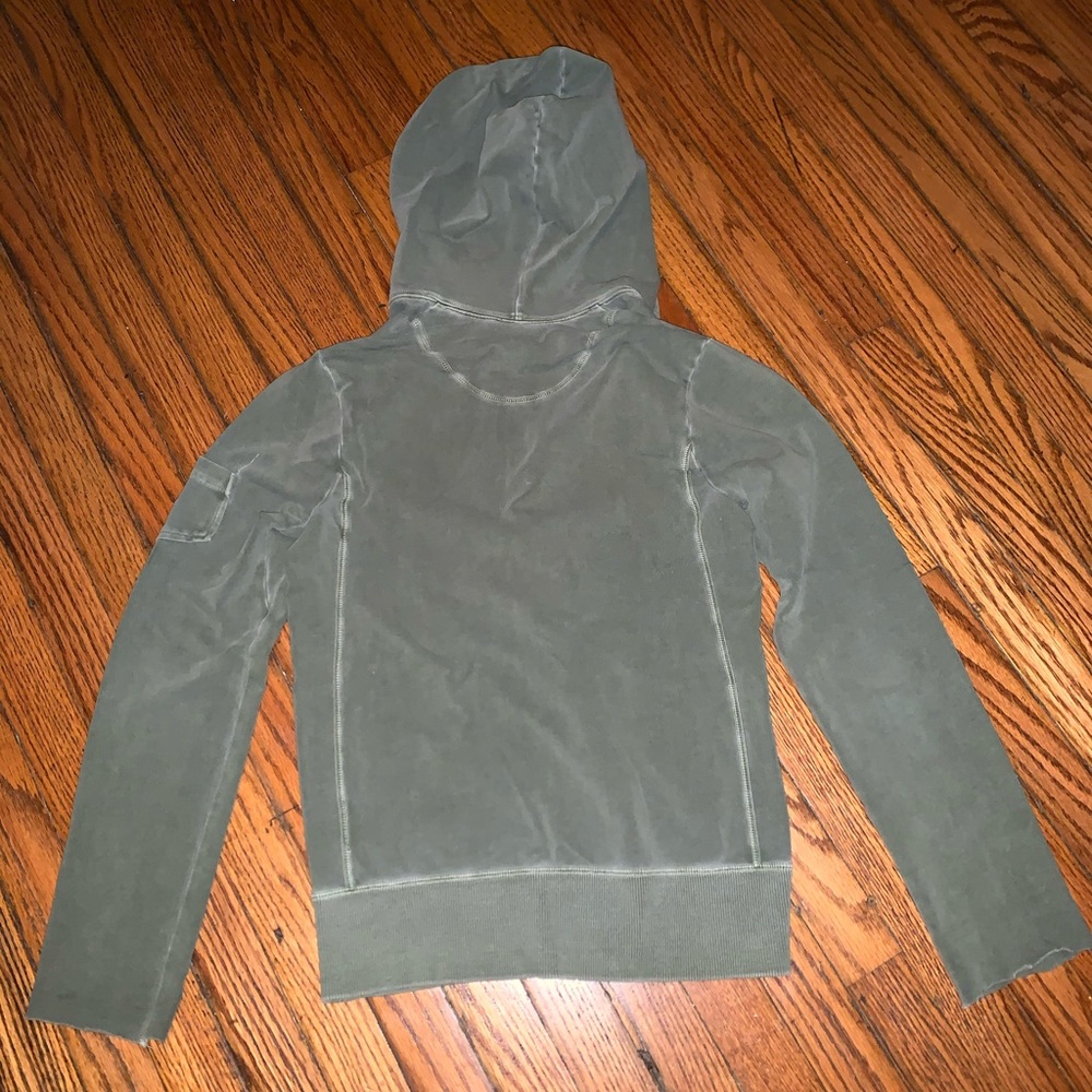 Distressed Army Green Nike Patch Jacket - Picture 3 of 5